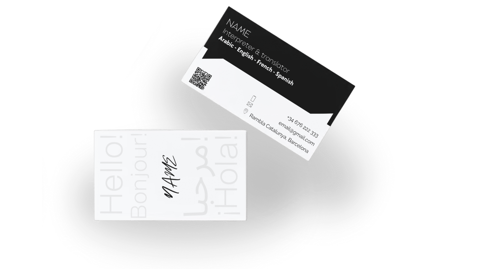autonomo diseño tarjetas de visita